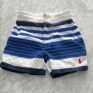 Polo Ralph Lauren blue and white striped shorts- size 2 NWOT